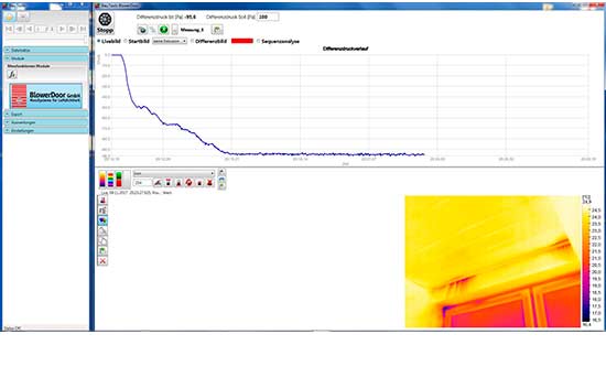 Durchf&uuml;hrung Thermografie-Sequenzanalyse